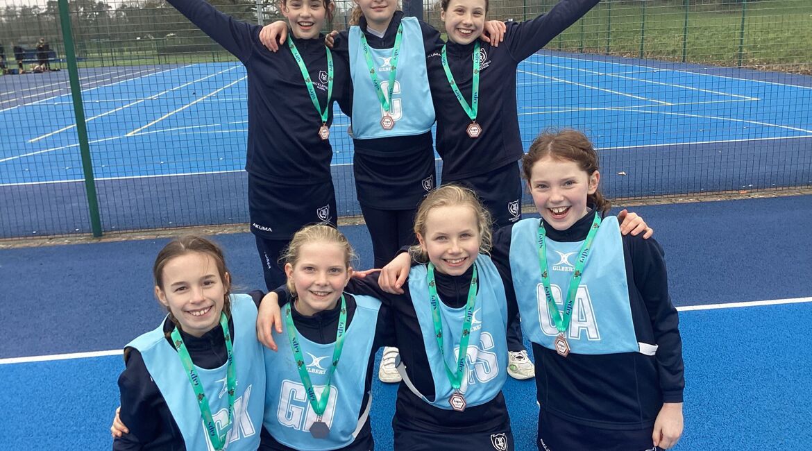 U11A Celebrate 3rd Place in IAPS Netball Tournament