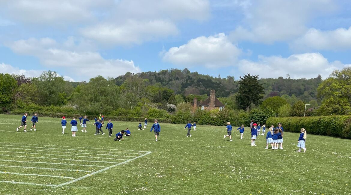 Lower School Lunchtime Fun on the Field