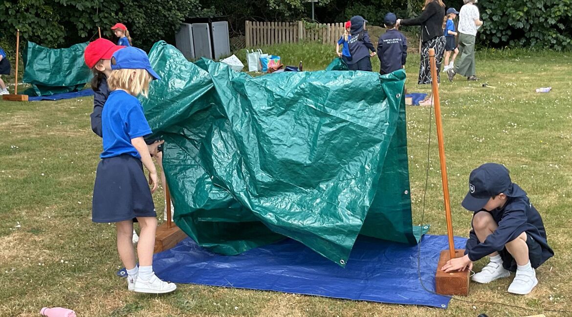 Year 2 Outdoor Adventure: Den Building Fun!