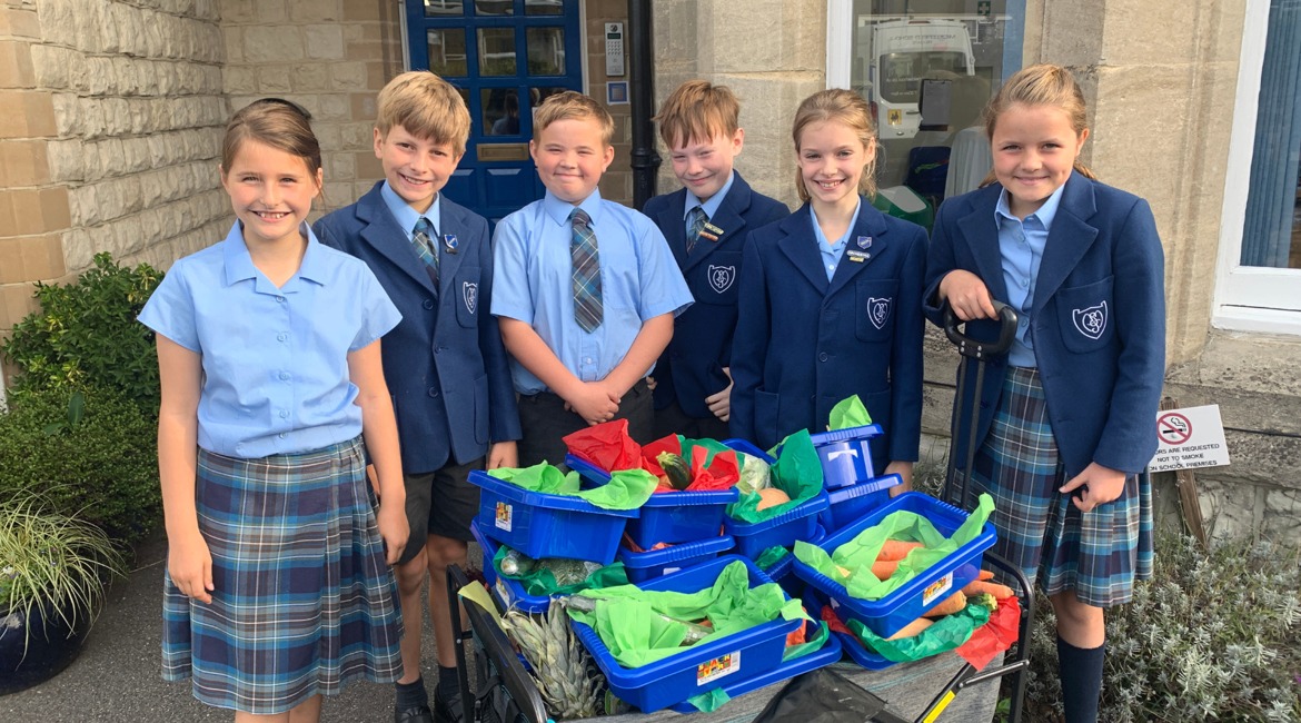 Harvest donation to Abbeyfield