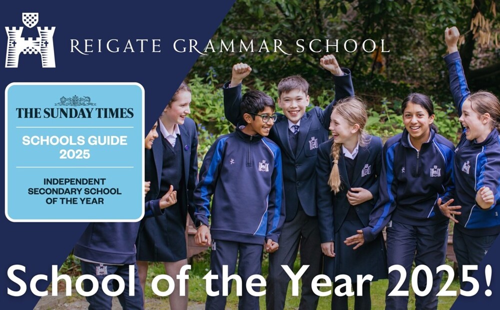 Reigate Grammar School (RGS) Awarded Sunday Times School of the Year 2025